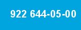 922 644-05-00